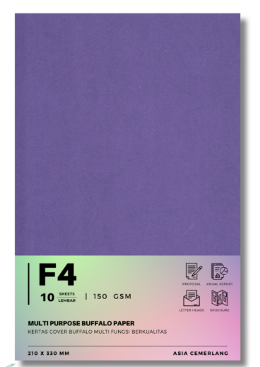 KERTAS BUFFALO UNGU TUA